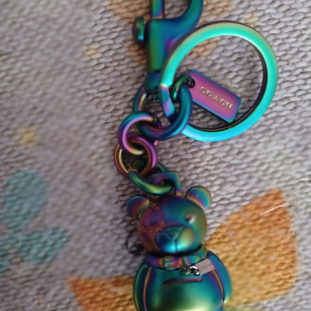 COACH 3-D Bear Keychain